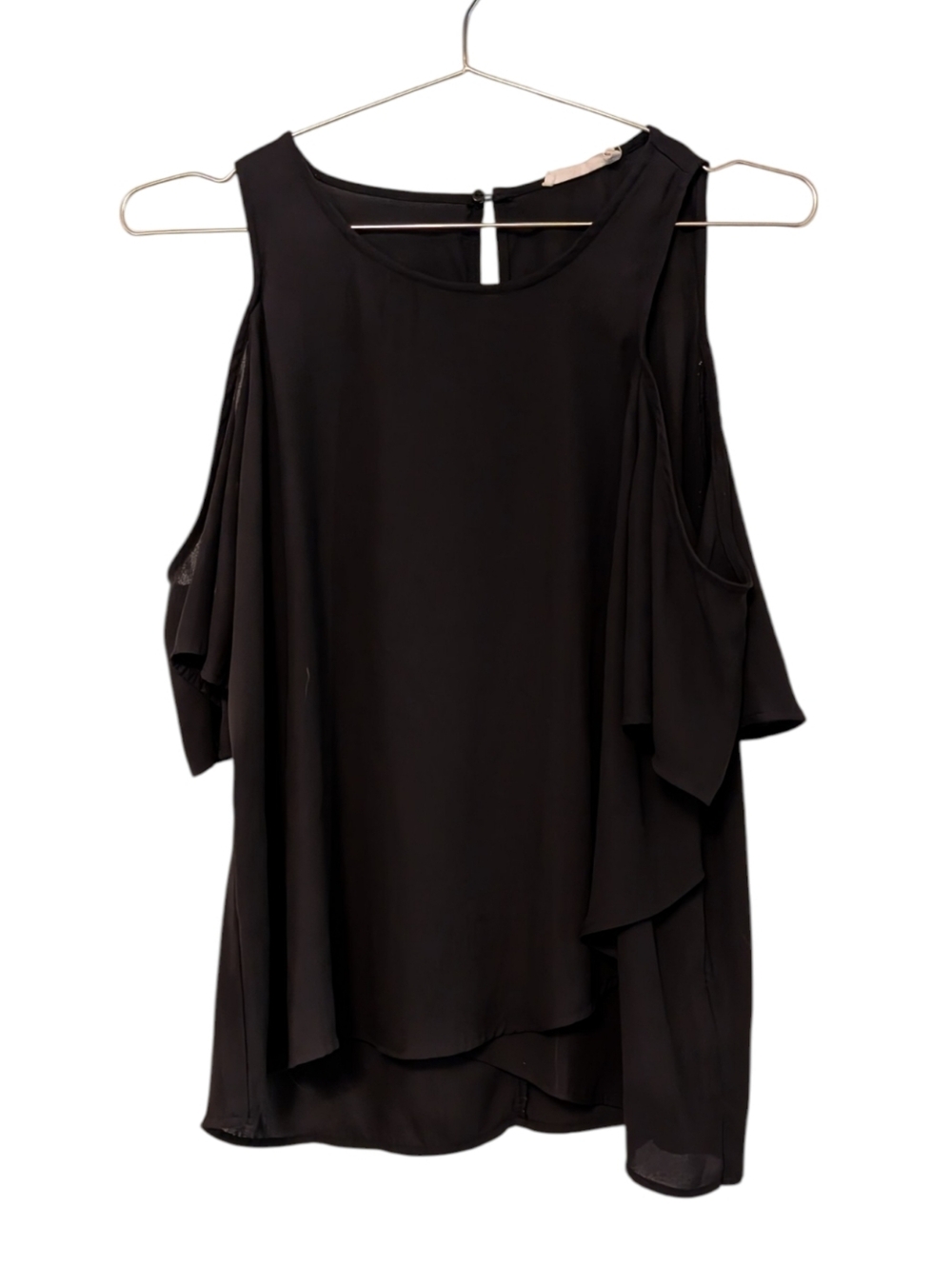 Women’s Black Cold-Shoulder Top